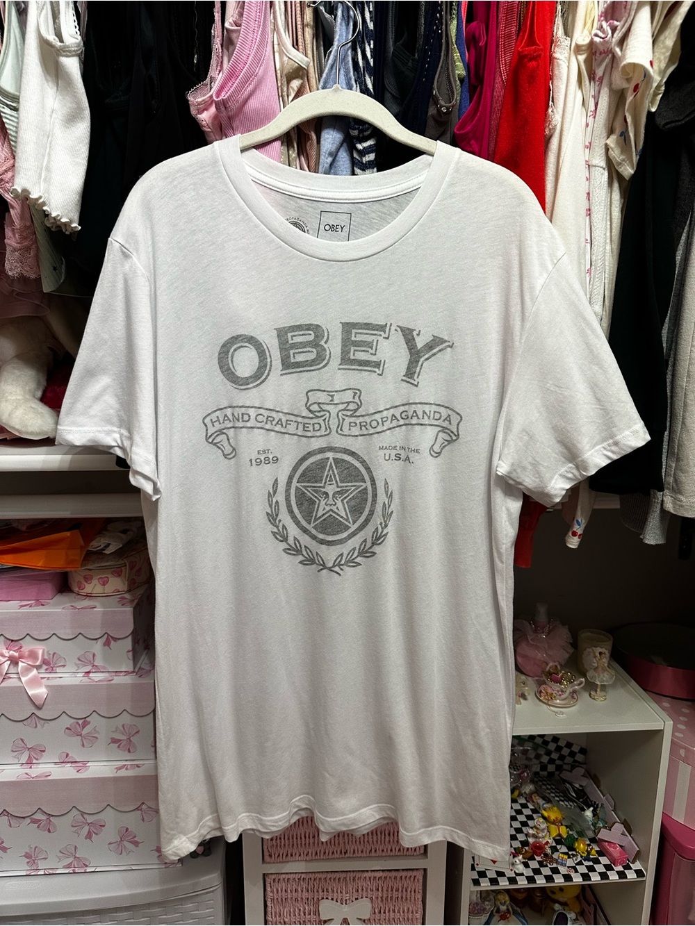 The Buckle Obey Propaganda White Tee XL